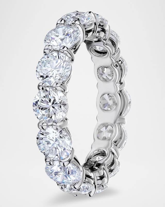 Platinum Diamond Eternity Band, 6.02tcw, Size